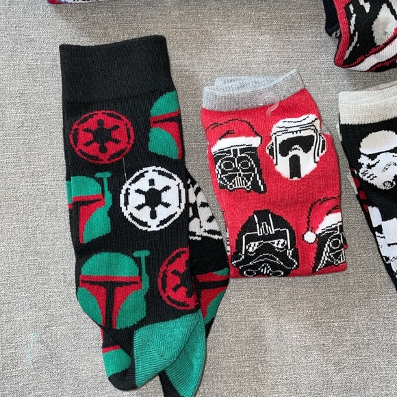 Christmas Star Wars Sock Lot - Picture 2 of 4